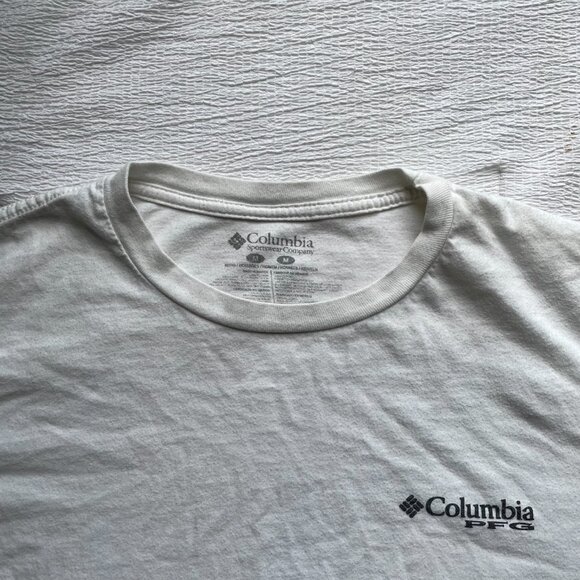 Columbia PFG Fishing American Flag Saltwater Fishing T-Shirt Size Medium - Picture 5 of 5